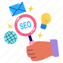 seo, search, magnifying, marketing, advertising 