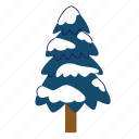 snowy tree, winter tree, tree, pine tree, frozen tree 