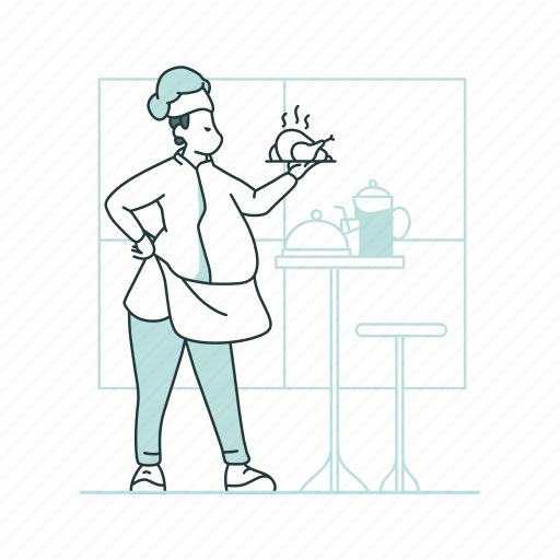 Food, beverage, cooking, kitchen, restaurant, chef illustration - Download on Iconfinder
