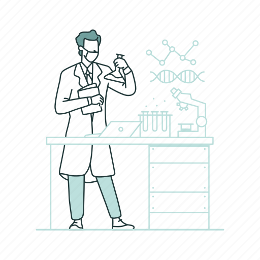 Medical, health, medicine, laboratory, research, labs, doctor illustration - Download on Iconfinder