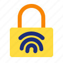 fingerprint, security, privacy, biometric, padlock