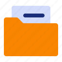 folder, paper, file, document, archive