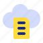 storage, cloud, server, database, document 