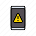 alert, error, mobile, sign, warning