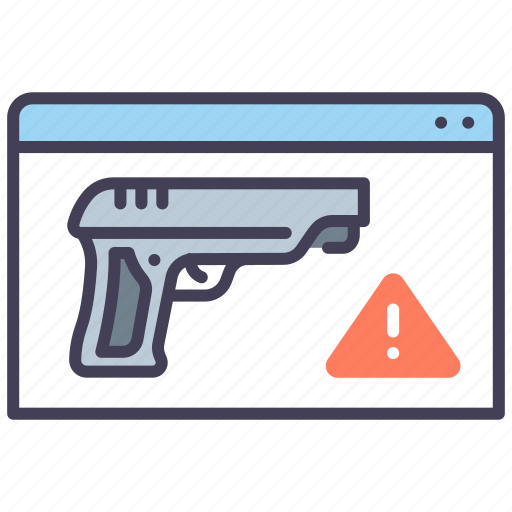 Computer, crime, cyber, gun, hacker, phishing, thief icon - Download on Iconfinder