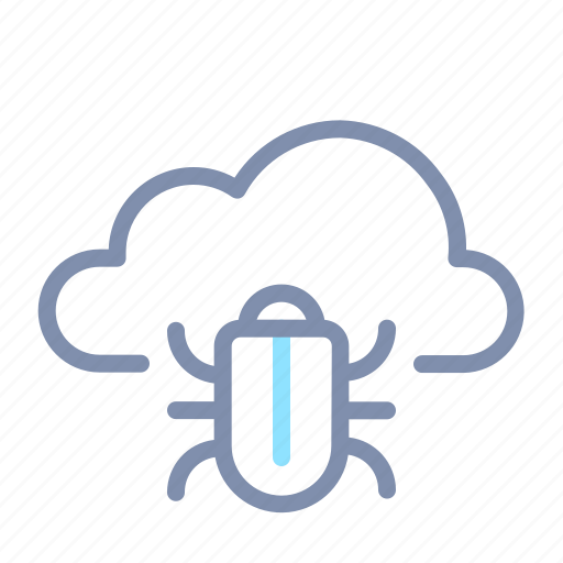 Bug, cloud, cyber, malware, security, virus, vulnerable icon - Download on Iconfinder