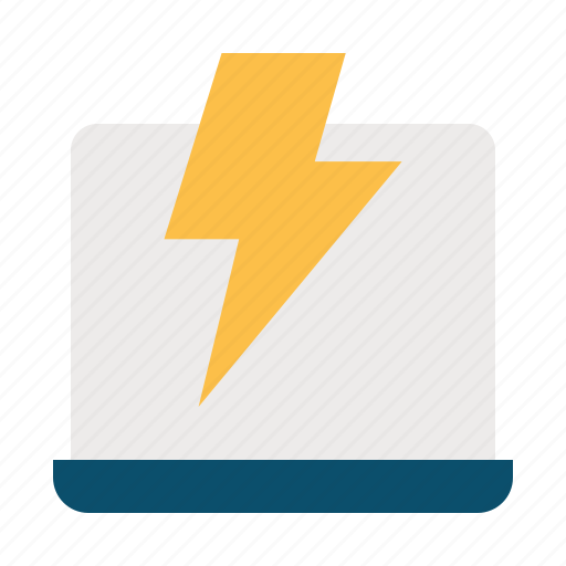 Online, sale, commerce, shopping, laptop, lighting, flash sale icon - Download on Iconfinder