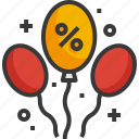 balloon, sale, maketing, discount, offer, percentage
