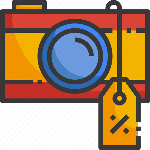 Camera, photo, sale, tag, price, electronic icon - Download on Iconfinder