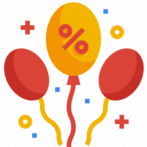 Balloon, sale, maketing, discount, offer, percentage icon - Download on Iconfinder