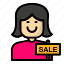 avatar, cashier, female, store