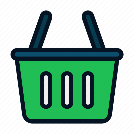 Shopping, basket, picnic, purchase, retail, grocery icon - Download on Iconfinder