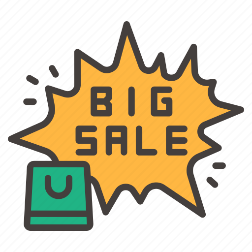 Big sale, promotion, offer, badge, discount, shopping, black friday icon - Download on Iconfinder