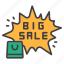 big sale, promotion, offer, badge, discount, shopping, black friday, cyber monday 