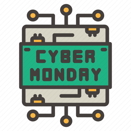 Cyber monday, chip, network, sale, technology icon - Download on Iconfinder
