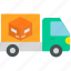 delivery, truck, fast, logistics, shipping, icon 
