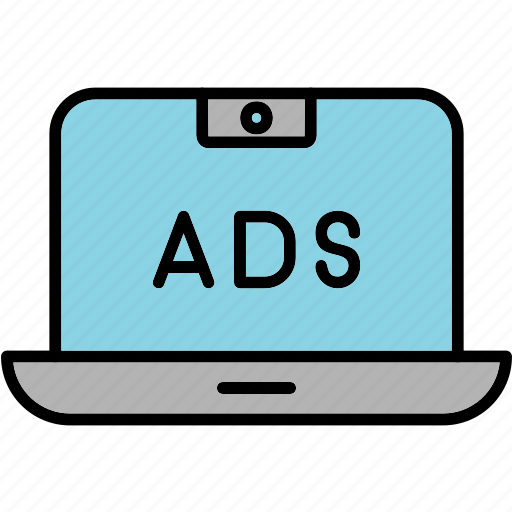 Ads, laptop, finance, advertising, business, marketing, icon icon - Download on Iconfinder