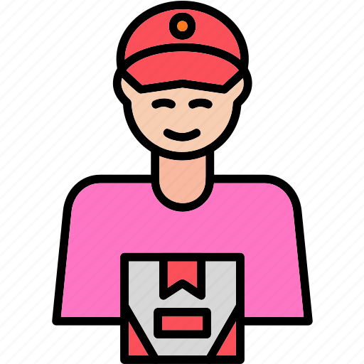 Delivery, man, boy, courier, icon icon - Download on Iconfinder