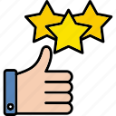 rating, hand, rate, star, vote, review, finger, icon