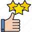 rating, hand, rate, star, vote, review, finger, icon 