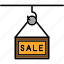 sale, direction, for, house, information, property, real, estate, icon 