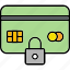 secure, payment, card, credit, locked, security, debit, money, icon 