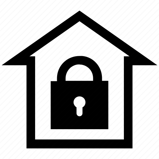 House, lock, property, protection, safe home, security icon - Download on Iconfinder