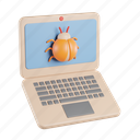 laptop, bug, device, technology, internet, monitor 