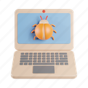 laptop, bug, device, technology, internet, monitor 