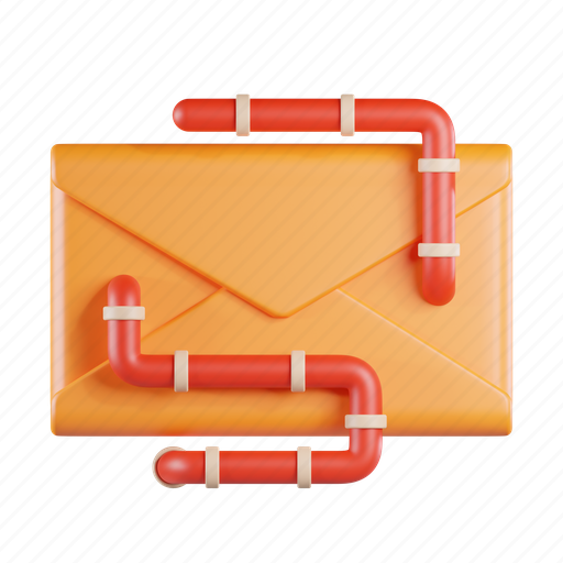 Email, worm, virus, cybersecurity, hack, spam 3D illustration - Download on Iconfinder