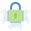 cyber, security, digital, lock, encryption, padlock, protection