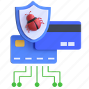 card, bug, protection, system, illustration, secure, shield, technology