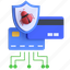 card, bug, protection, system, illustration, secure, shield, technology 