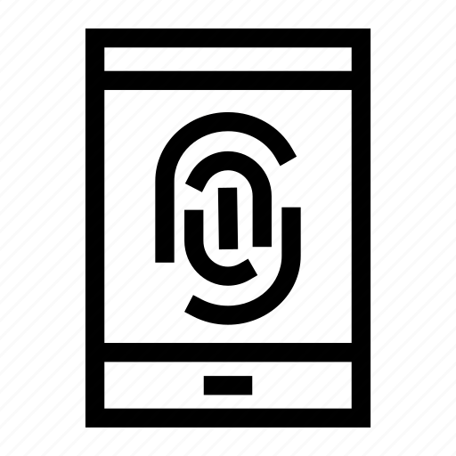 Fingerprint, security, protrction, safety, safe, shield icon - Download on Iconfinder