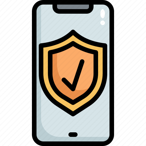 Mobile, secure, security, phone, shield, protection, protected icon - Download on Iconfinder
