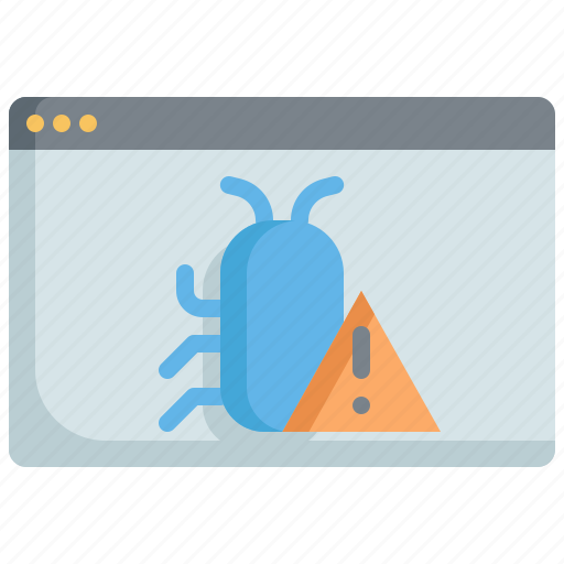 Web, website, warning, mulware, virus, bug icon - Download on Iconfinder