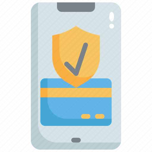 Credit, card, shield, mobile, protection, security, payment icon - Download on Iconfinder