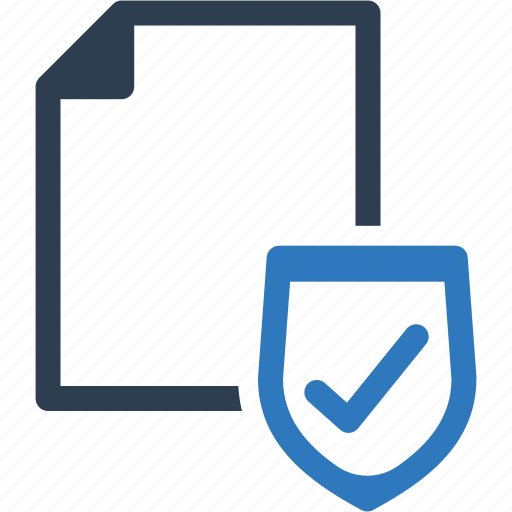 File, document, protection, shield icon - Download on Iconfinder