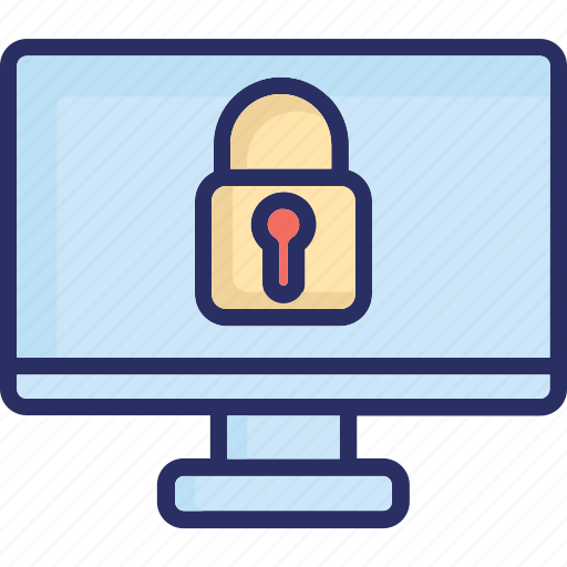 Computer password, computer security, locked computer, private computer icon - Download on Iconfinder