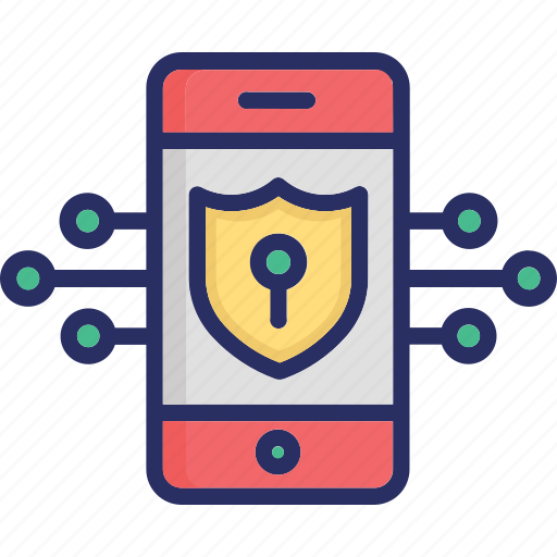 Encrypted antivirus app, data protection, mobile safety, mobile security icon - Download on Iconfinder