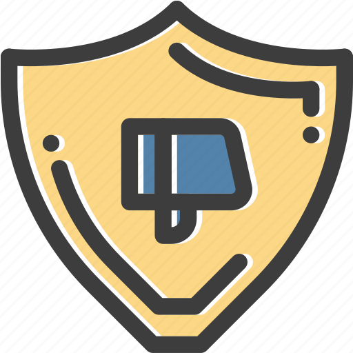 Cyber, dislike, security, shield icon - Download on Iconfinder