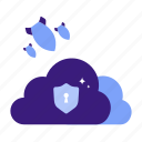 cloud, databreach, ddos attack, malware, shield