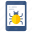 mobile bug, mobile virus, infected phone, mobile malware, phone malware 