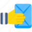 giving mail, email, correspondence, letter, envelope 