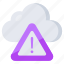 cloud error, cloud alert, cloud warning, cloud caution, cloud problem 