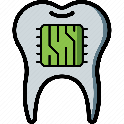 Cybernetics, implant, supertooth, tooth icon - Download on Iconfinder