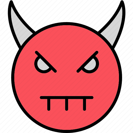 Evil, angry, devil, face, grin, smile, smiley icon - Download on Iconfinder