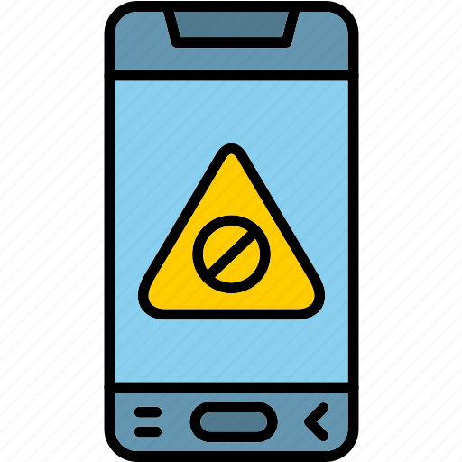 Phone, blocked, device, message, rejected, screen, icon icon - Download on Iconfinder