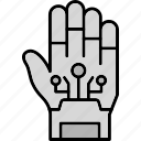 robotic, hand, arm, mechanical, robot, technology, icon