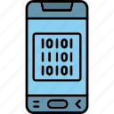 smart, phone, code, computer, device, mobile, script, tablet, icon